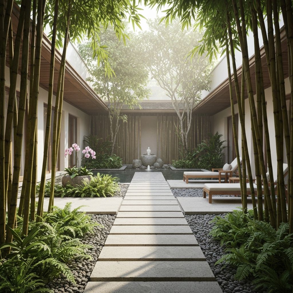Spa courtyard